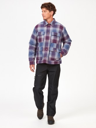 Ridgefield Heavyweight Sherpa-Lined Flannel Shirt Jacket - Men's