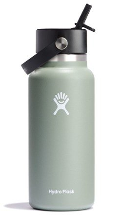 Wide-Mouth Vacuum Water Bottle with Flex Straw Cap - 32 fl. oz.