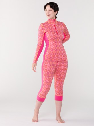 Rose Capri High-Waist Base Layer Bottoms - Women's