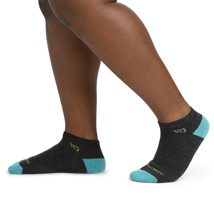 Solid Cushioned No-Show Socks - Women's