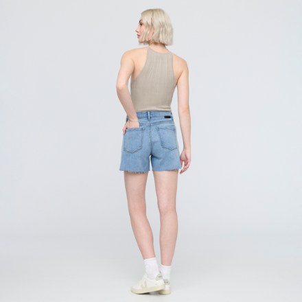 Performance Denim High-Rise Relaxed Shorts - Women's