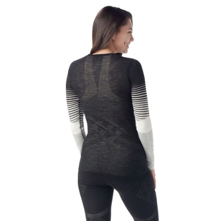 Intraknit Thermal Merino Pattern Crew Base Layer Top - Women's