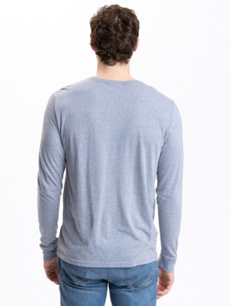 Long-Sleeve Triblend Pocket Crew T-Shirt - Men's