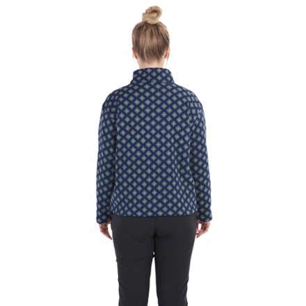 Heavyweight Drop Line Printed Half-Zip Fleece Pullover - Women's