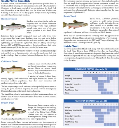 South Platte River Fishing & River Recreation Map Guide: Elevenmile Canyon Reservoir to Chatfield Reservoir