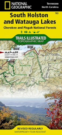 Cherokee and Pisgah National Forests - South Holston and Watauga Lakes Trail Map