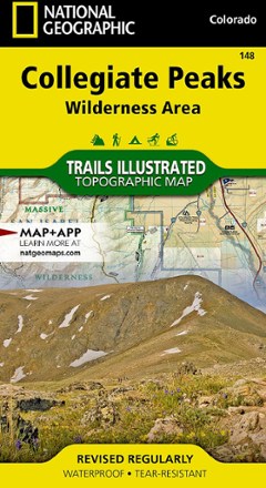 Collegiate Peaks Wilderness Area Topographic Map