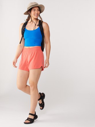 Spacedye Slim Racerback Cropped Tank Top - Women's