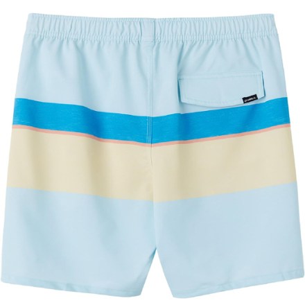 Block Volley Elastic Waist 17" Swim Trunks - Men's
