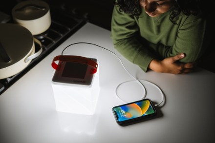 Survivor Quick Inflate Solar Lantern with Dual Phone Charger