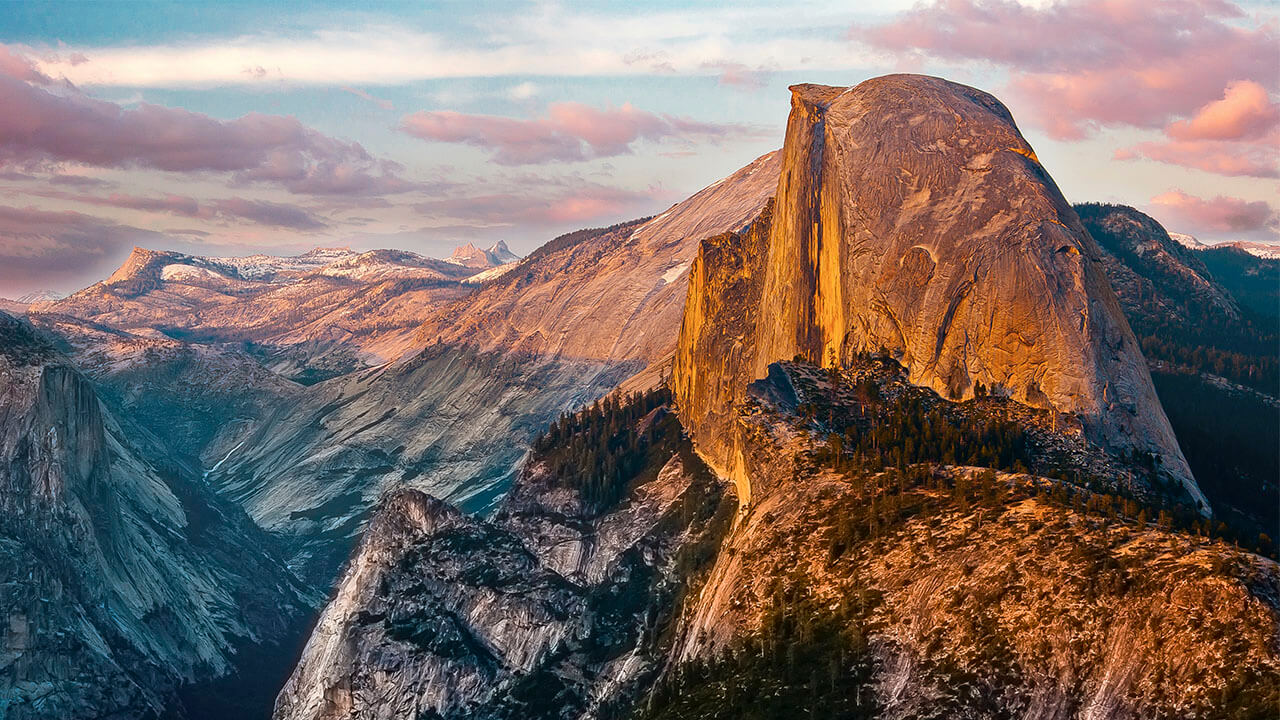 a group of hikers in Yosemite
