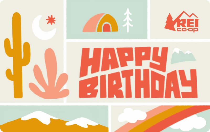 Birthday Collage REI E-Gift Card 