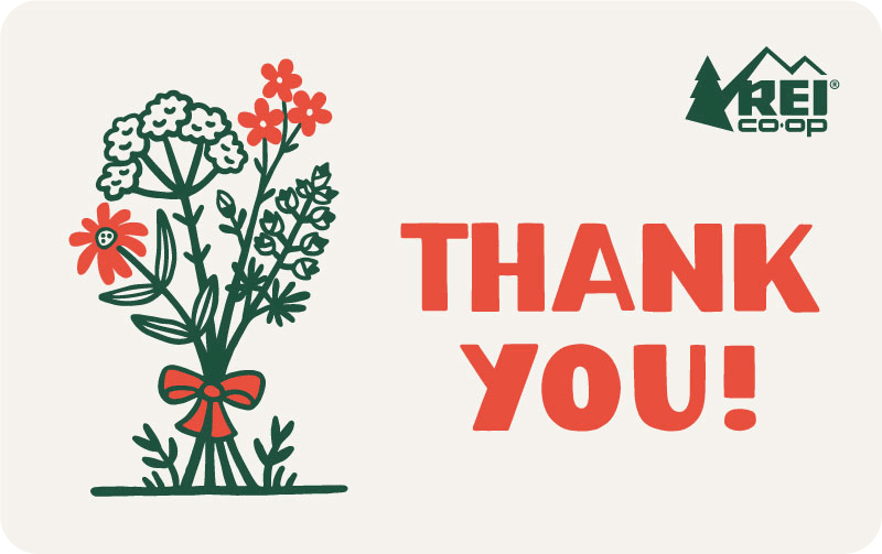 Flowers Thank You REI E-Gift Card