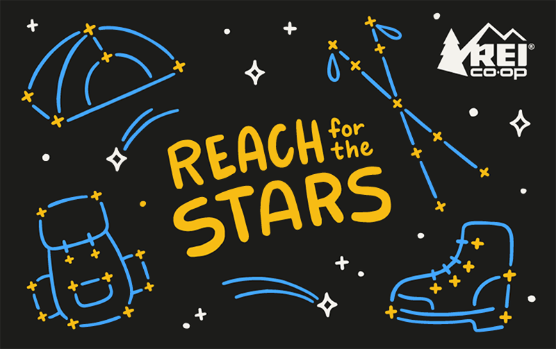 Adventure Prep Reach for the stars REI E-Gift Card