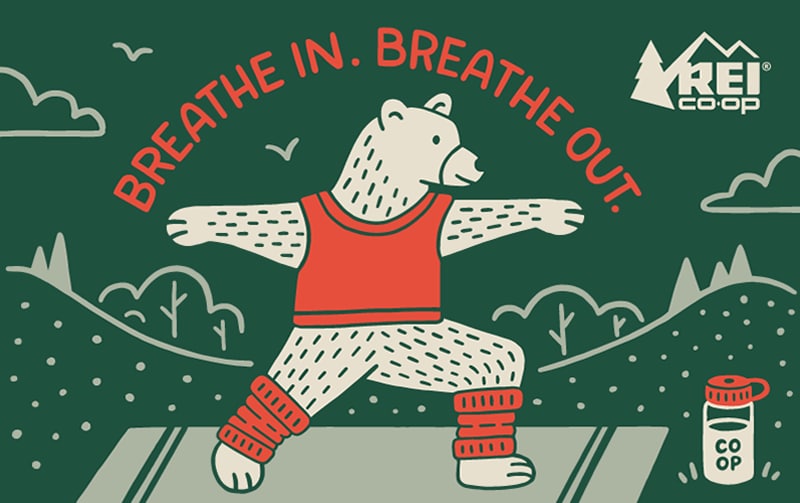 Alleviating Stress - Time outside REI E-Gift Card
