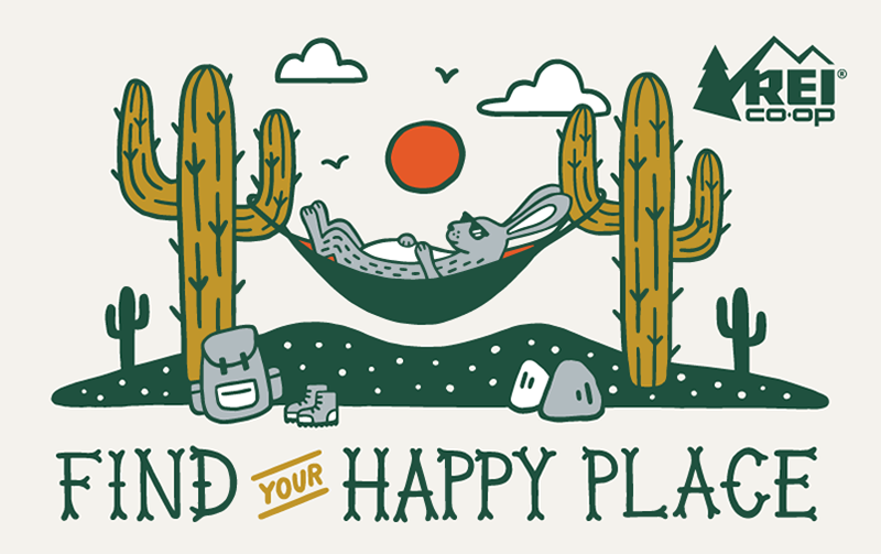 Gratitude Find your happy place REI E-Gift Card