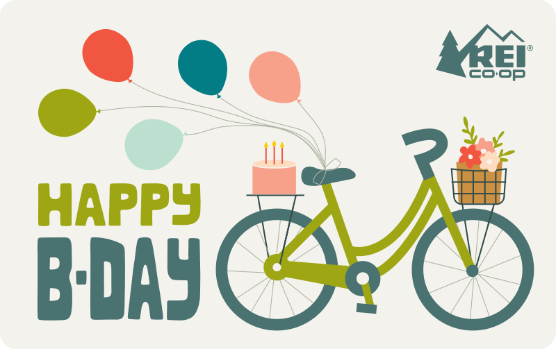 Happy B-Day Bicycle REI E-Gift Card