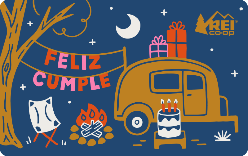 Happy Birthday Feliz Cumple Camper REI E-Gift Card