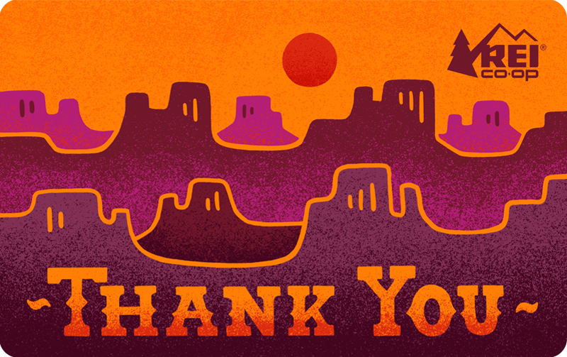 Thank you Red Desert REI E-Gift Card