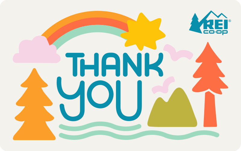 Thank you Color Collage REI E-Gift Card