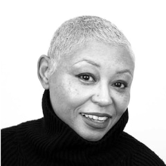 A smiling portrait of Angela Medlin, Founder of FAAS Design Collab