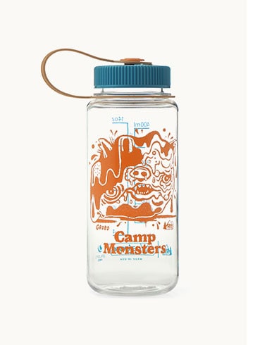 REI Co-op Nalgene Sustain Camp Monsters Wide-Mouth Water Bottle - 16 fl. oz.