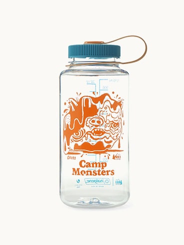 REI Co-op Nalgene Sustain Camp Monsters Wide-Mouth Water Bottle - 32 fl. oz.
