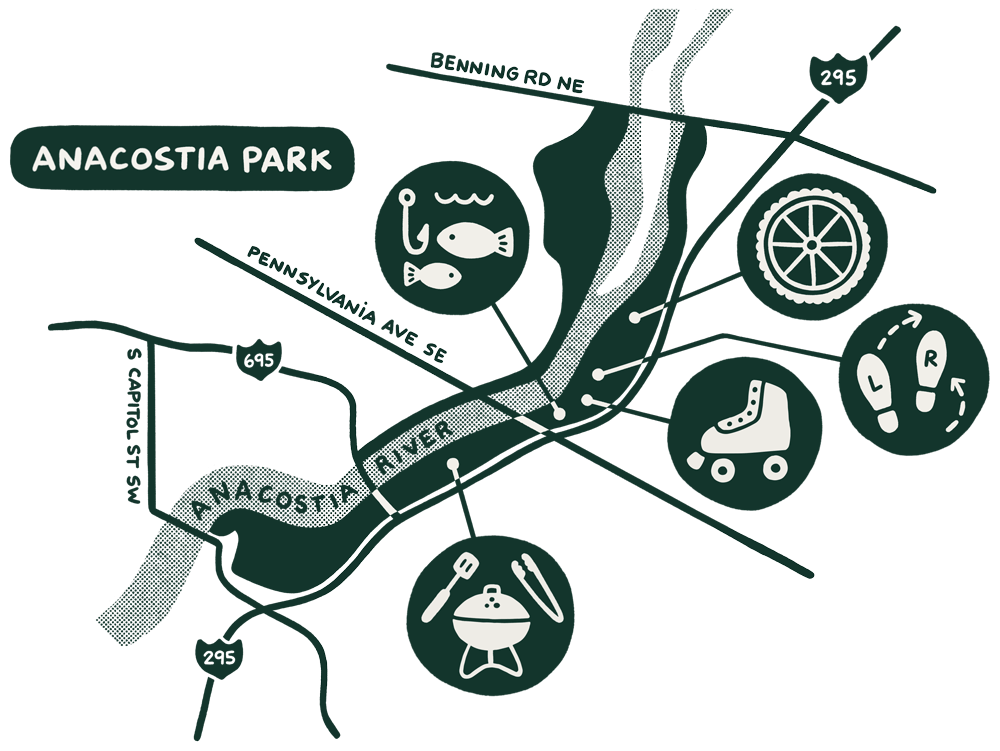 Illustrated Map of Anacostia Par