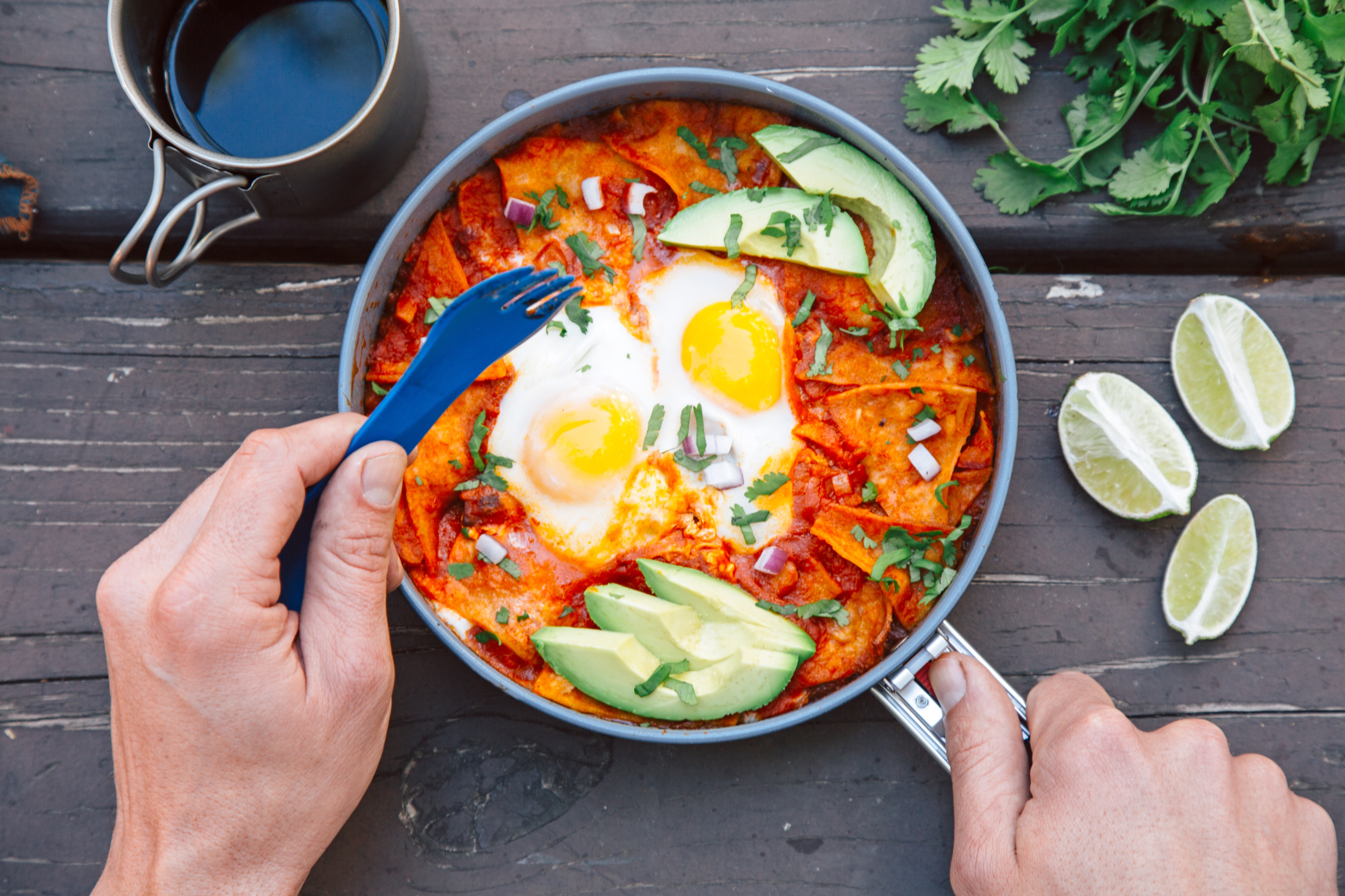 Camp Recipe Chilaquiles with Eggs REI Co-op Journal