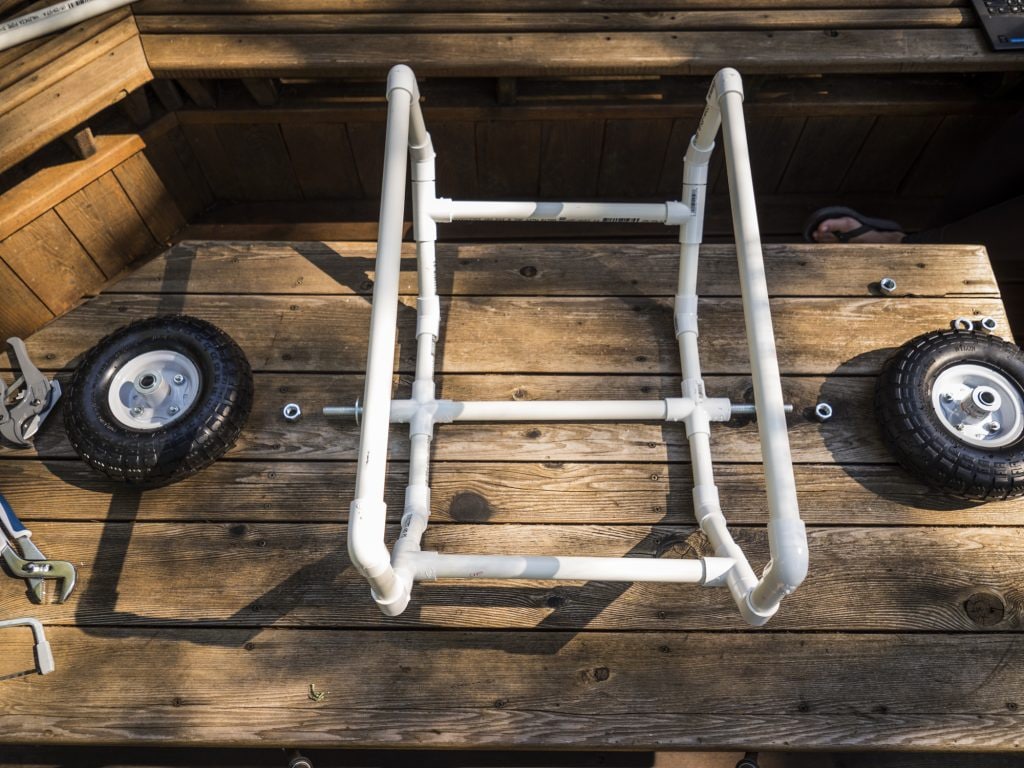 Diy Kayak Cart Rei Co Op Journal Cutting And Assembling The Axle