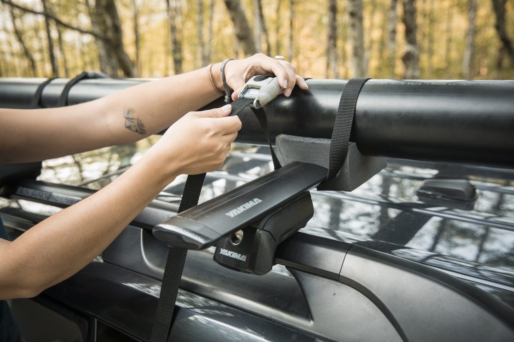 Attach mount and secure with straps