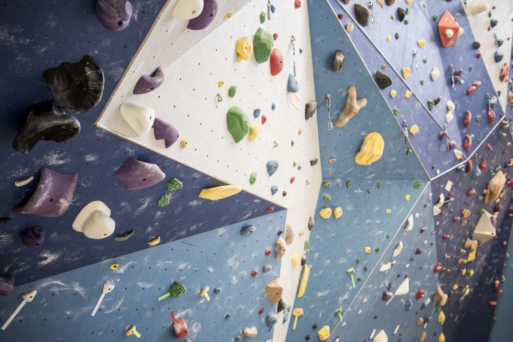 Wall At A Climbing Gym Wall At A Climbing Gym