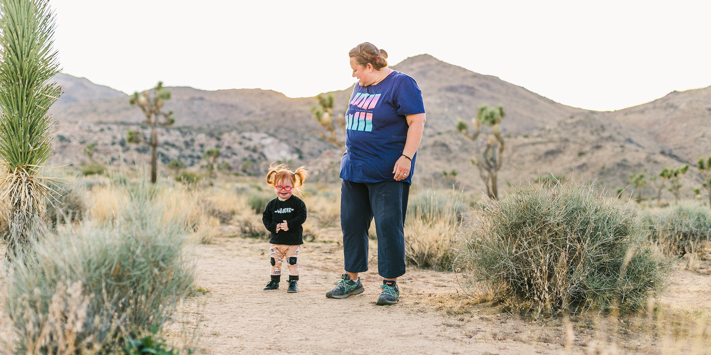 Melody and Ruby in Joshua Tree National Park