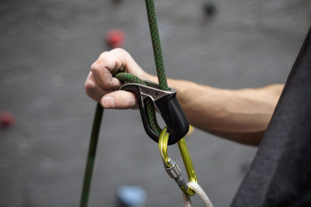 using atc belay device