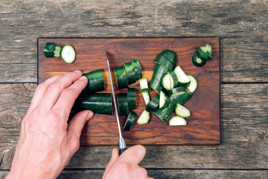 Cutting Zucchini