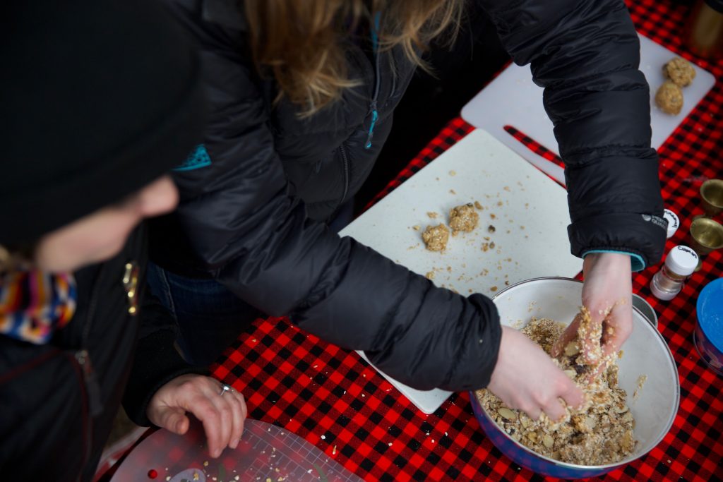 Campworthy hosts making grab bag energy bites