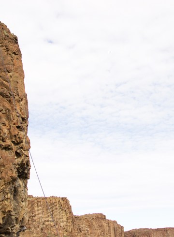 top rope climbing