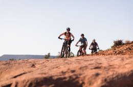Mountain bikers on a trail in Sedona