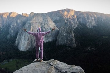 The Story Behind the Climber in the Unicorn Suit