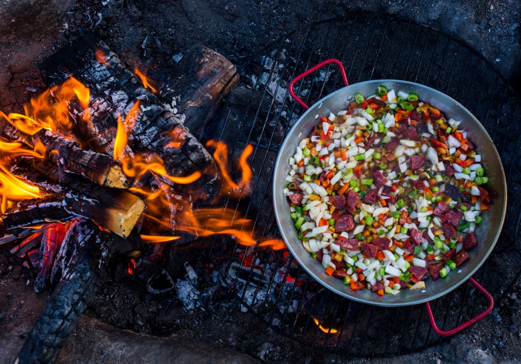 How to Cook Campfire Paella Path An REI Coop Publication