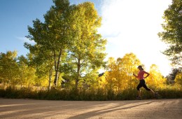 Deanne Buck takes the change of season in stride. Nederland, Colorado.