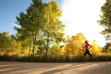 Deanne Buck takes the change of season in stride. Nederland, Colorado.