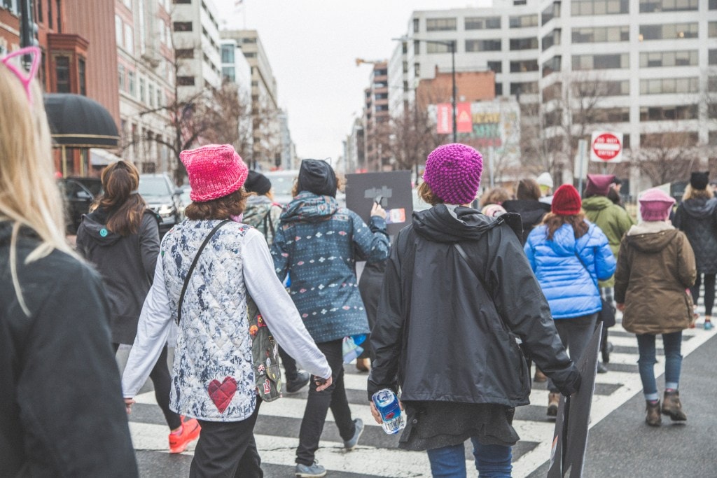 Burton employees Women's March 