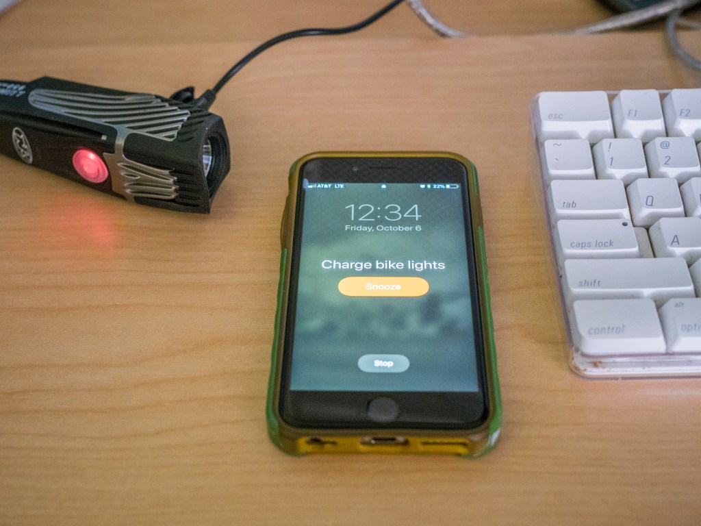 Re-chargeable bike light
