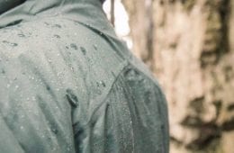 Rain jacket in the rain