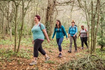 hikers on a trail