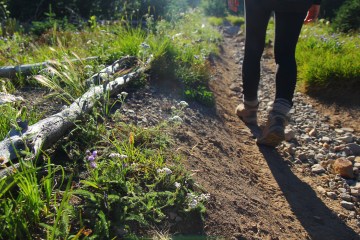 Hiker on a trail