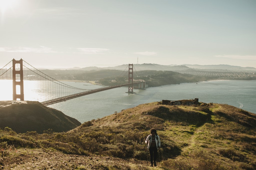 Rahawa hiking in San Francisco
