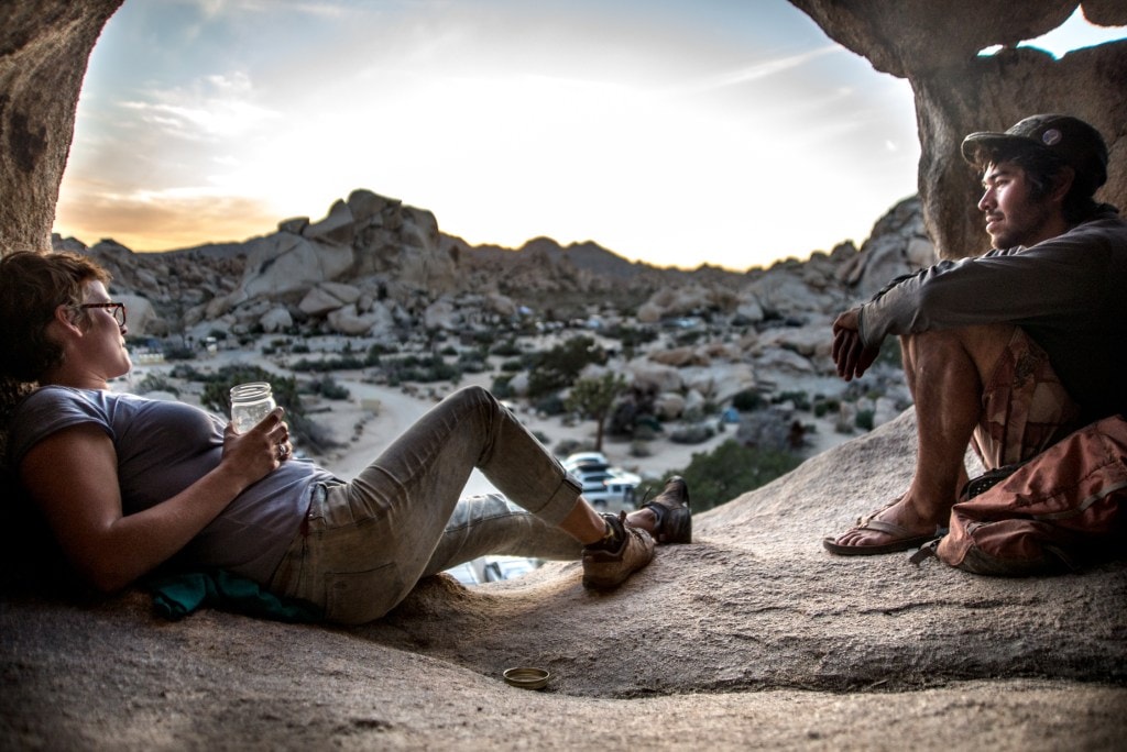 people relaxing at Joshua Tree