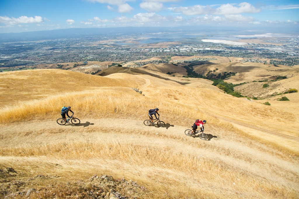 Bikers on the Bay Area Ridge Trail Ride.